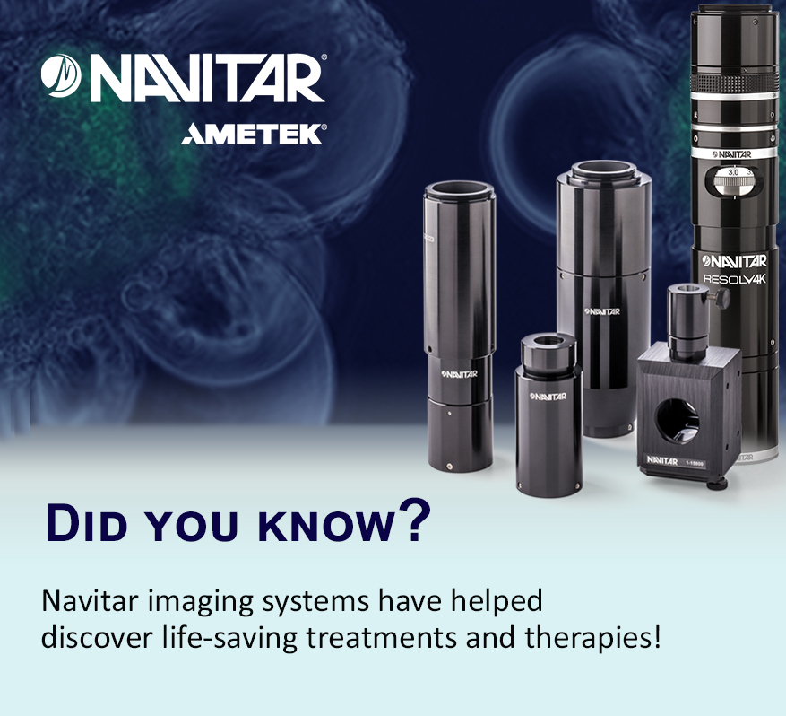 DID YOU KNOW? 

Navitar's high-resolution imaging systems have been instrumental in breakthroughs in medical research, aiding in the discovery of life-saving treatments and therapies! 

Learn more: ow.ly/jGBt50RB2Yg

 #Navitar #MedicalResearch #Innovation