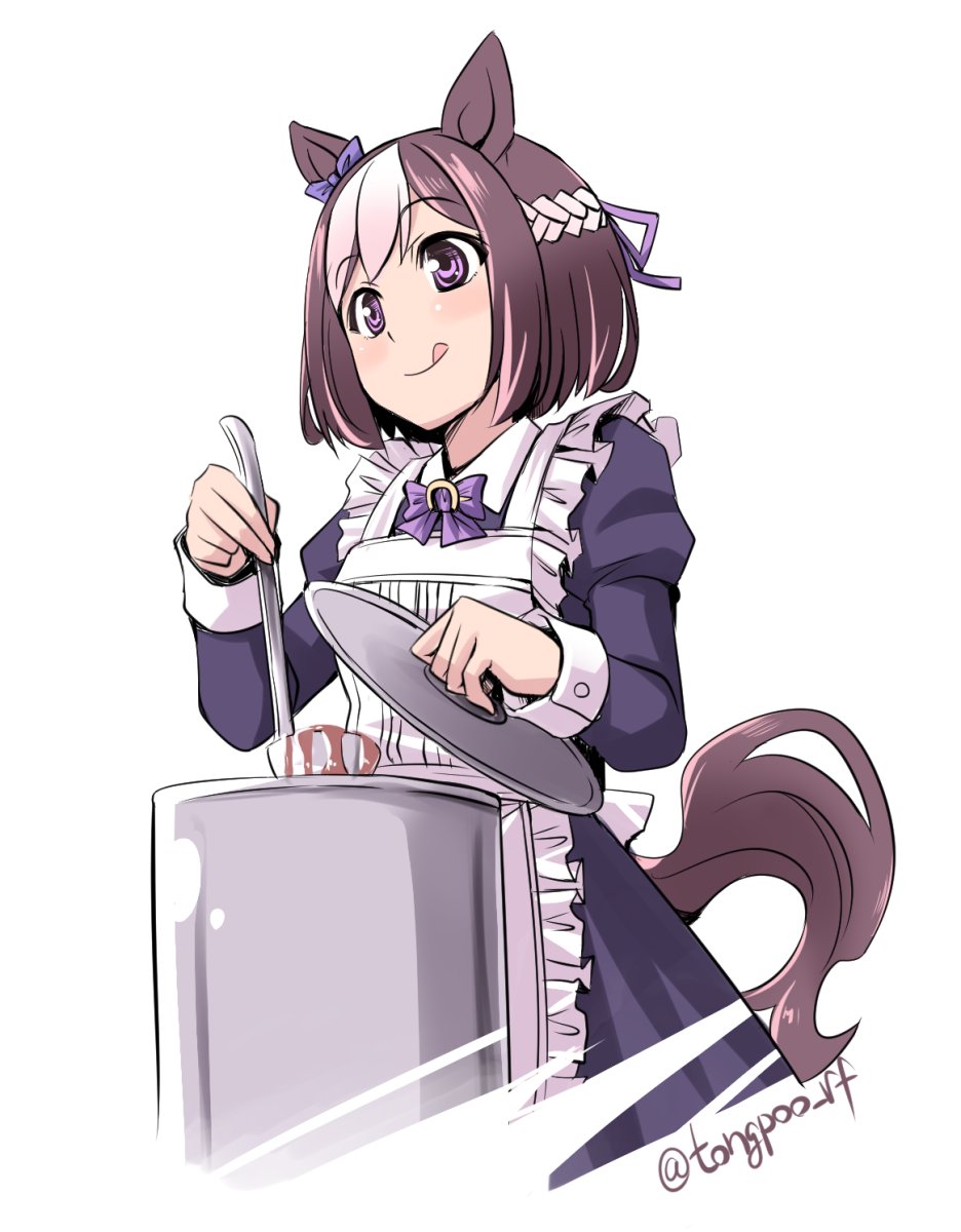 スペシャルウィーク(ウマ娘) 「あじみースペちゃんさいけい#メイドの日 」|とんぷう🐴のイラスト