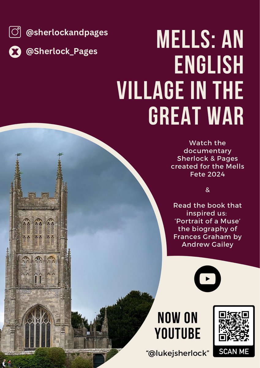Watch our documentary on Mells, Somerset: An English Village in the Great War: youtu.be/nYZ9pYAooMk?si…