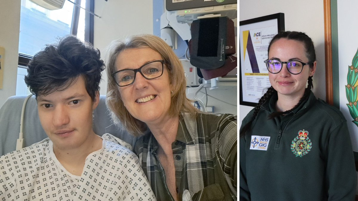 Tracey, whose son had a cardiac arrest while on holiday in #northWales has praised the ambulance call handler and crew who saved his life. When 20-year-old Matthew collapsed, it was mother Tracey who began the chain of survival. #CPR Read more 👉 bit.ly/3UzyNFM