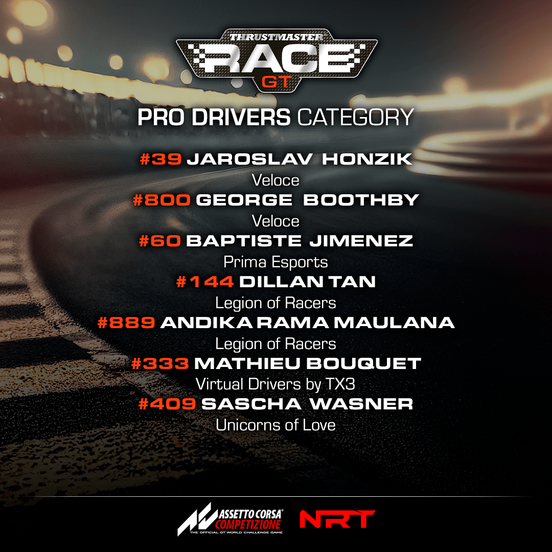 TMThrustmaster's tweet photo. Pro drivers &amp; content creators will meet and compete during the first edition of the Thrustmaster GT Race! 🔥
Check out the participants and be sure to be there on May 14 to cheer on your favorite! 

👉https://t.co/nubHtrmwZ8 https://t.co/cb7lhvmMa6