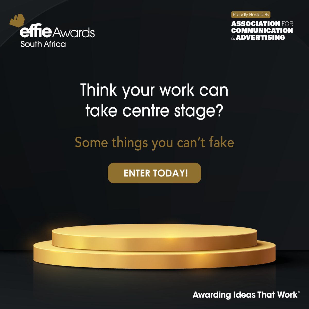 Known worldwide as a symbol of achievement since 1968, the Effies is excited to add your work to our global network of winners. 

Enter the Effie Awards South Africa. 

On Time Entries close Thu 16 May 
Enter here ➡️ ow.ly/HacB50RBmk3

#EffieAwardsSA #EffectiveMarketing