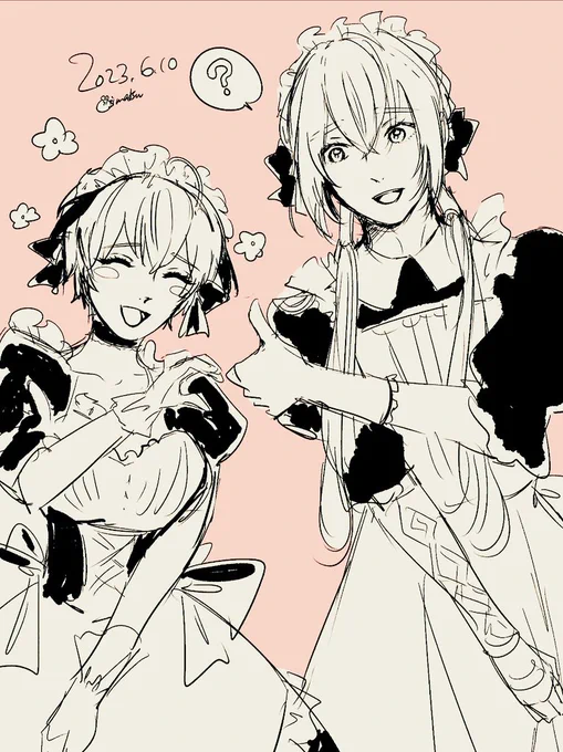 メイドの日だから過去のメイドべディあつめた 女装 