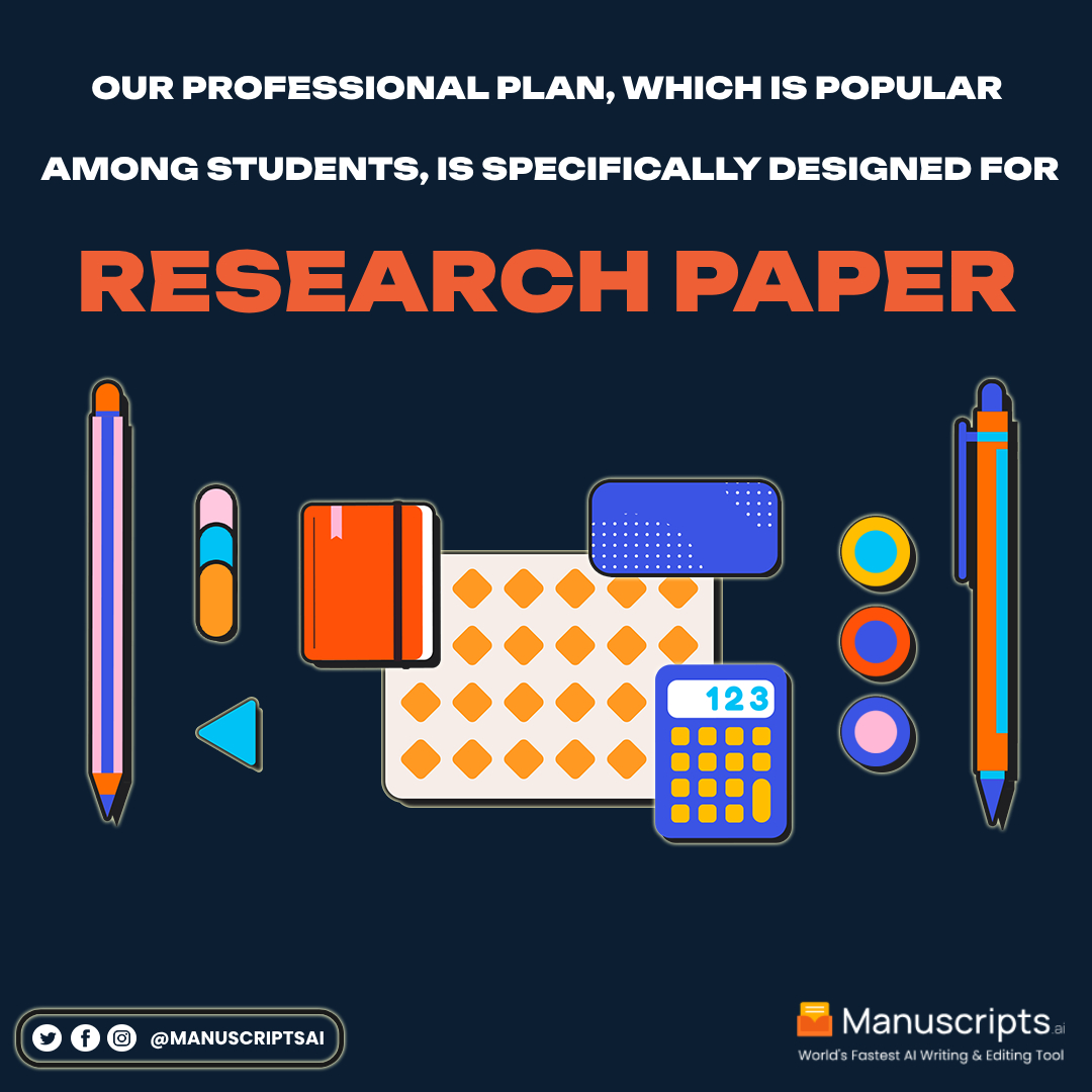 manuscriptsai's tweet photo. Unleash your research potential with our professional plan for research papers. Trusted by students and designed for success! 📚 #AI #AIEssayWriter #EssayWriter #Innovation #aiwriter #aieditor #content #trendingai #manuscriptsai #manuscripts #revolution #ai #researchpaper #essay https://t.co/oZNbJIKI60