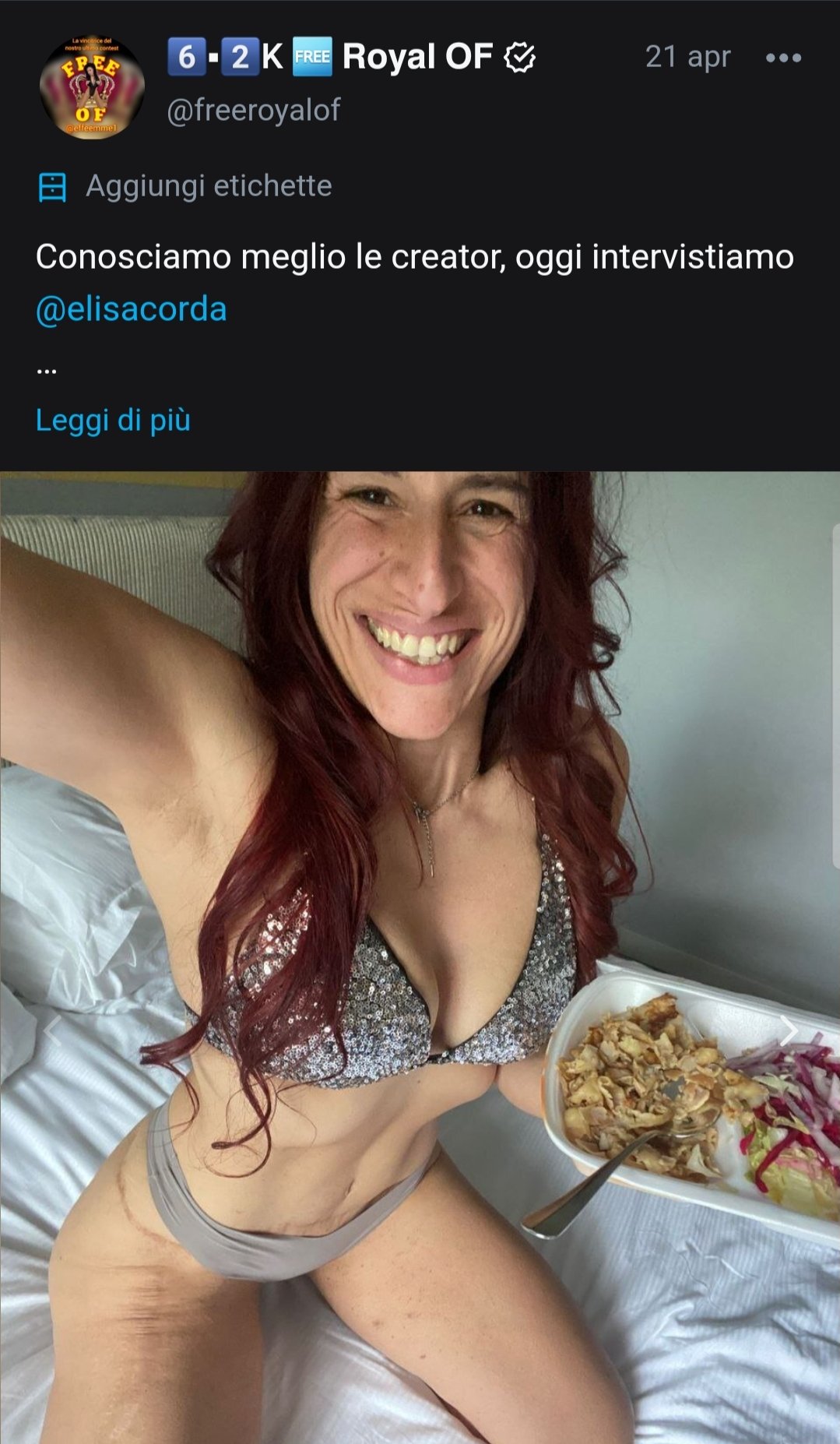 𝗖𝗵𝗶𝗮𝗿𝗮 𝗛𝗼𝘁 💍 𝗪𝗶𝗳𝗲 ®️ on X: Avete già letto lintervista alla  nostra amica Elisa Corda? 😊 t.co9nqe9z2G1e  t.copu9nZPfyOj  X