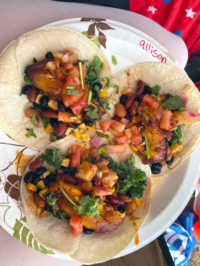 AllisonMitzi's tweet photo. anotha one... this time at sol fest &amp; feat. the grilled cheese incident, fried veggie dumplings, and tica's tacos😋🌮🫶🏻 all vegan as always https://t.co/v91cXZsQZ9