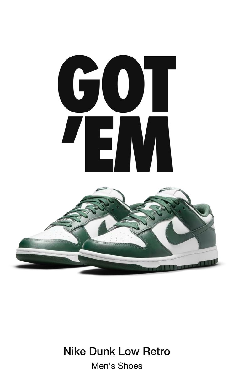 Sweet start to the day… #dunklows #michiganstate #sneakers #nike #SNKRS