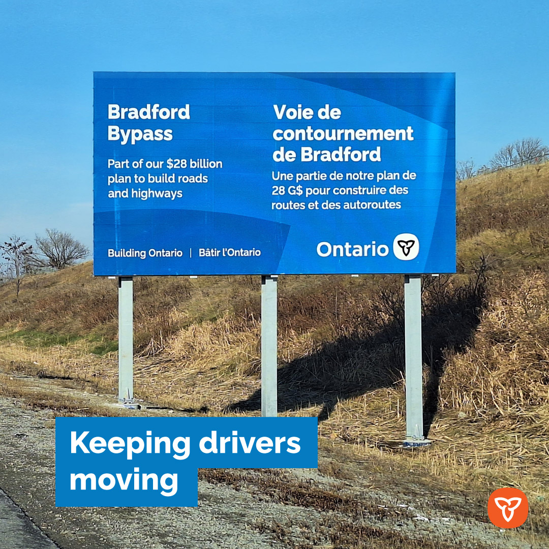 Ontario is one step closer to getting shovels in the ground on the Bradford Bypass! Learn more: news.ontario.ca/en/release/100…