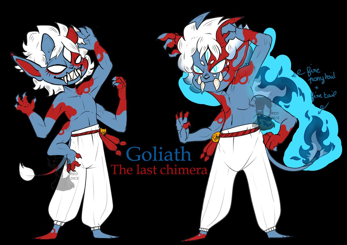 Oc refsheet ! Meet Goliath 💖 

#artwork #myart #originalcharacterart #originalcharacters