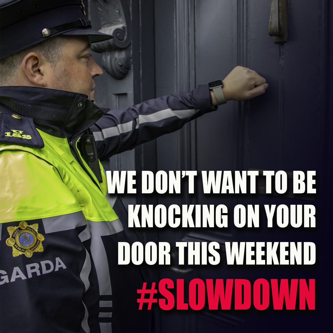 Any one of us can tell you that calling to a family's door to deliver the news that their loved one has been killed in a road traffic collision is among our most difficult duties. That experience never leaves you. Please drive safely this weekend and slow down. #SaferRoads