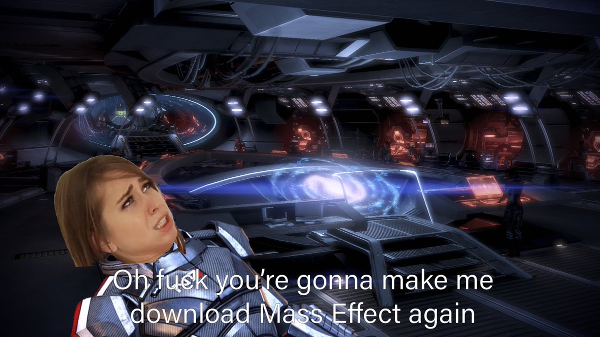 Literally me any time I see, hear, or think about Mass Effect.