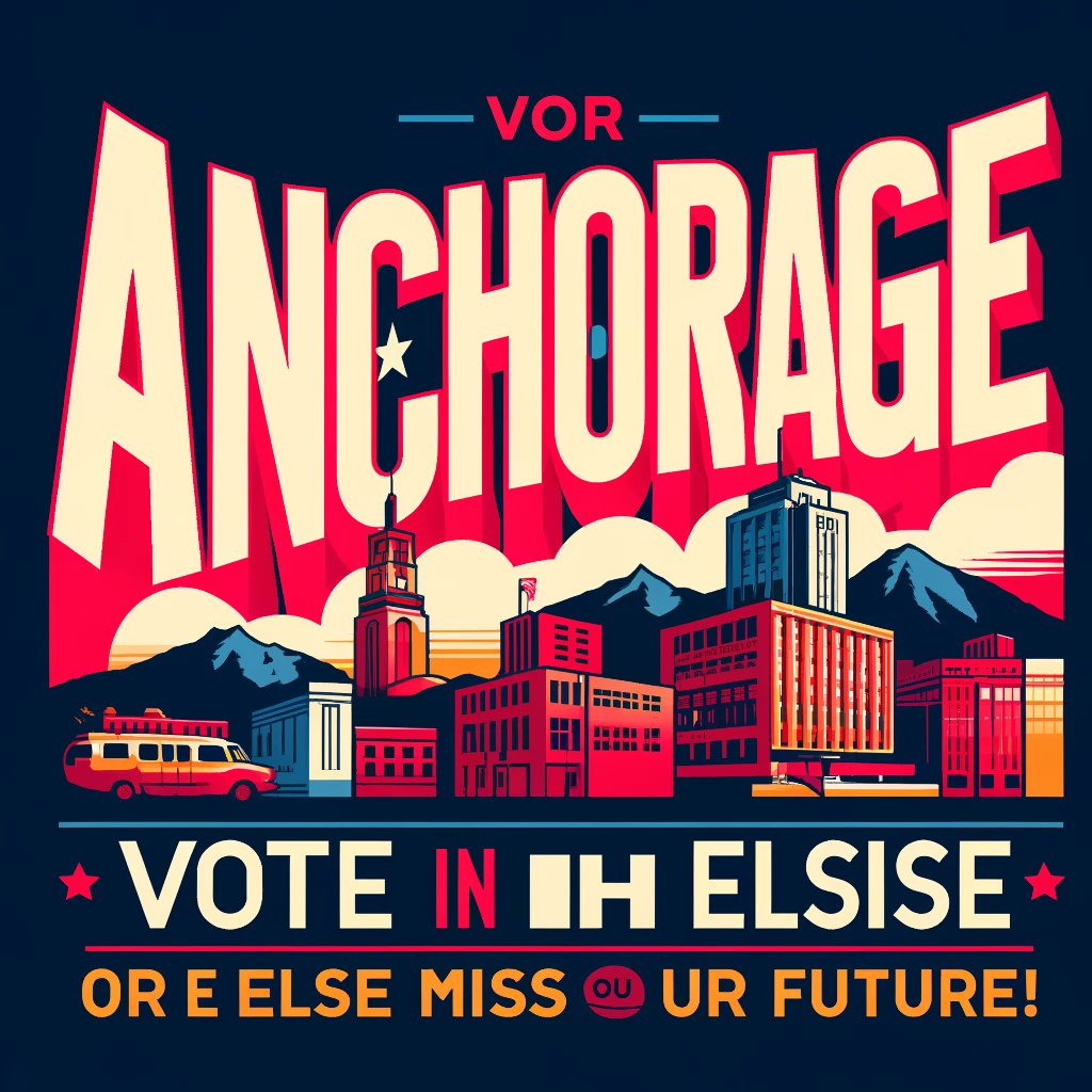 HrrrlScouts's tweet photo. I had AI generate graphics encouraging people in ANCHORAGE to VOTE IN THE MAYORAL RUNOFF - BALLOTS ARE DUE BY MAY 14.
Practice voting by telling me which one's your fave.
And then vote for real or I'll hex your peepee.
#ANCgov #ANCHgov https://t.co/MLcKmpBEho
