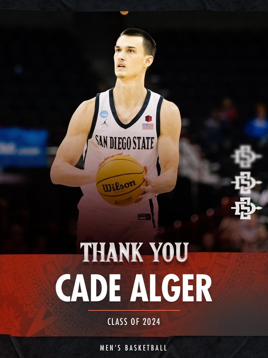 Congrats to Aztec4Life @AlgerCade on your graduation...thank you for all you've done for our program and good luck as you move into the next phase of life. #GoAztecs