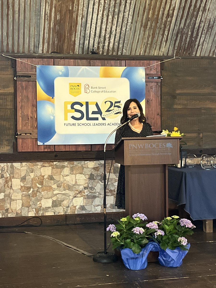 Former Deputy Superintendent of PNW BOCES Renee Gargano spoke about founding FSLA 25 years ago. 'I was always a believer in the 'grow your own' approach' to creating leaders, she said.