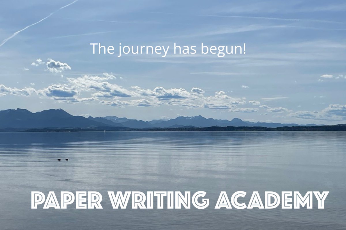 TODAY, the new round of Paper Writing Academy has started and together with many researchers, we look forward to creating and publishing their papers soon! 

Welcome & enjoy! 

#acwri