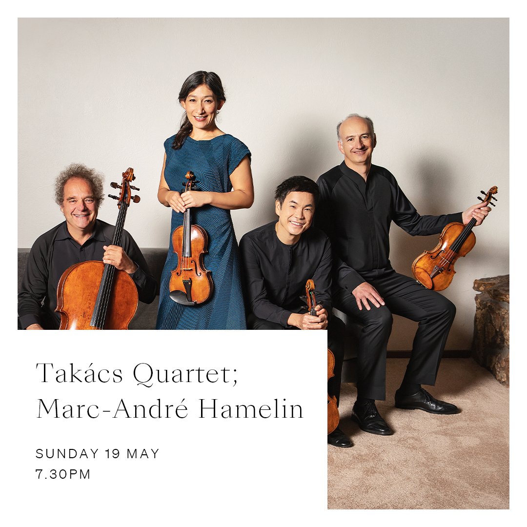 The Takács Quartet return to Wigmore Hall with pianist @MarcAndreHam for a programme of Wolf, Florence Price and Dvořák 🎻🎹 🕰️ 7.30pm 🎟️ wigmore-hall.org.uk/whats-on/20240…