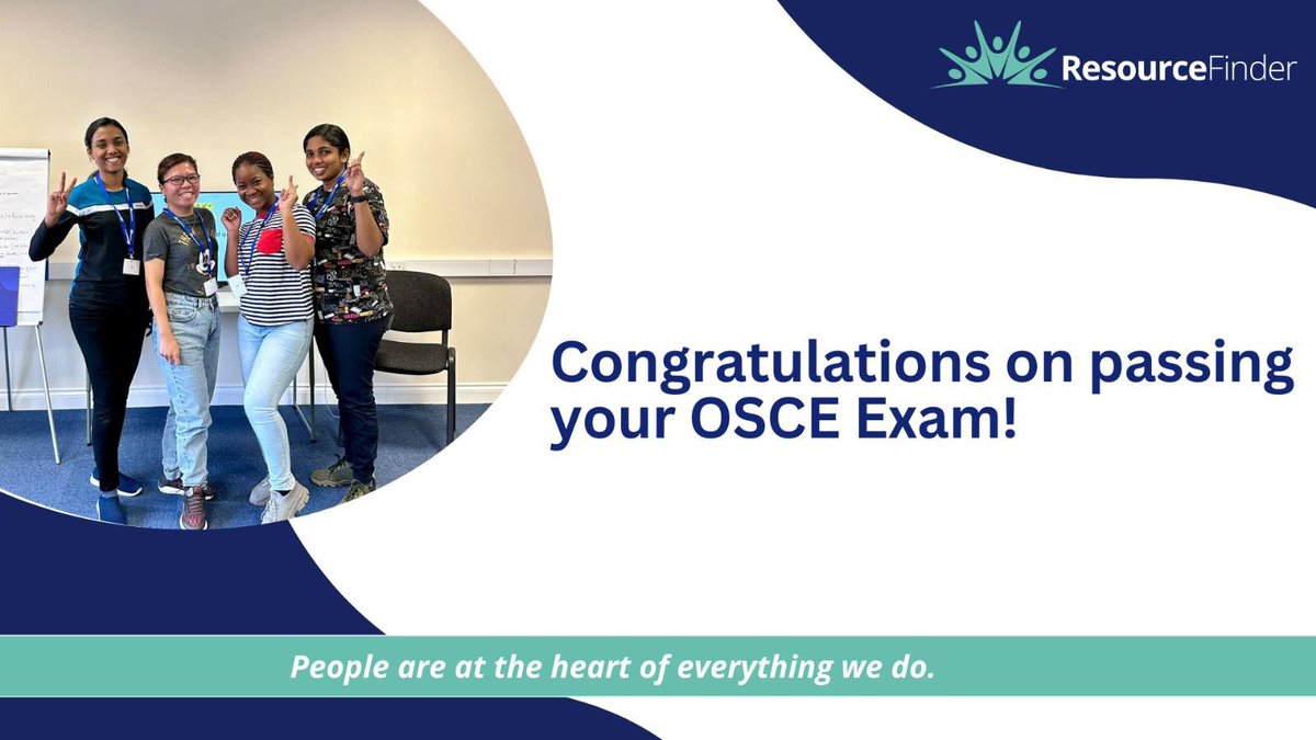 Ending the week off with excellent news that candidates from our April cohort of Mental Health Nurse and Paed Nurse candidates have passed their OSCE’s ✨

Well done to you all 👏🏻

For training enquiries: enquiries@resourcefinderuk.com