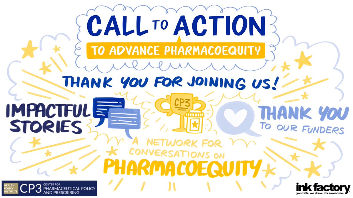 Such a privilege to work with @the_ink_factory for #Pharmacoequity2024! Their visual notes helped capture major themes of the talks. 1/2
