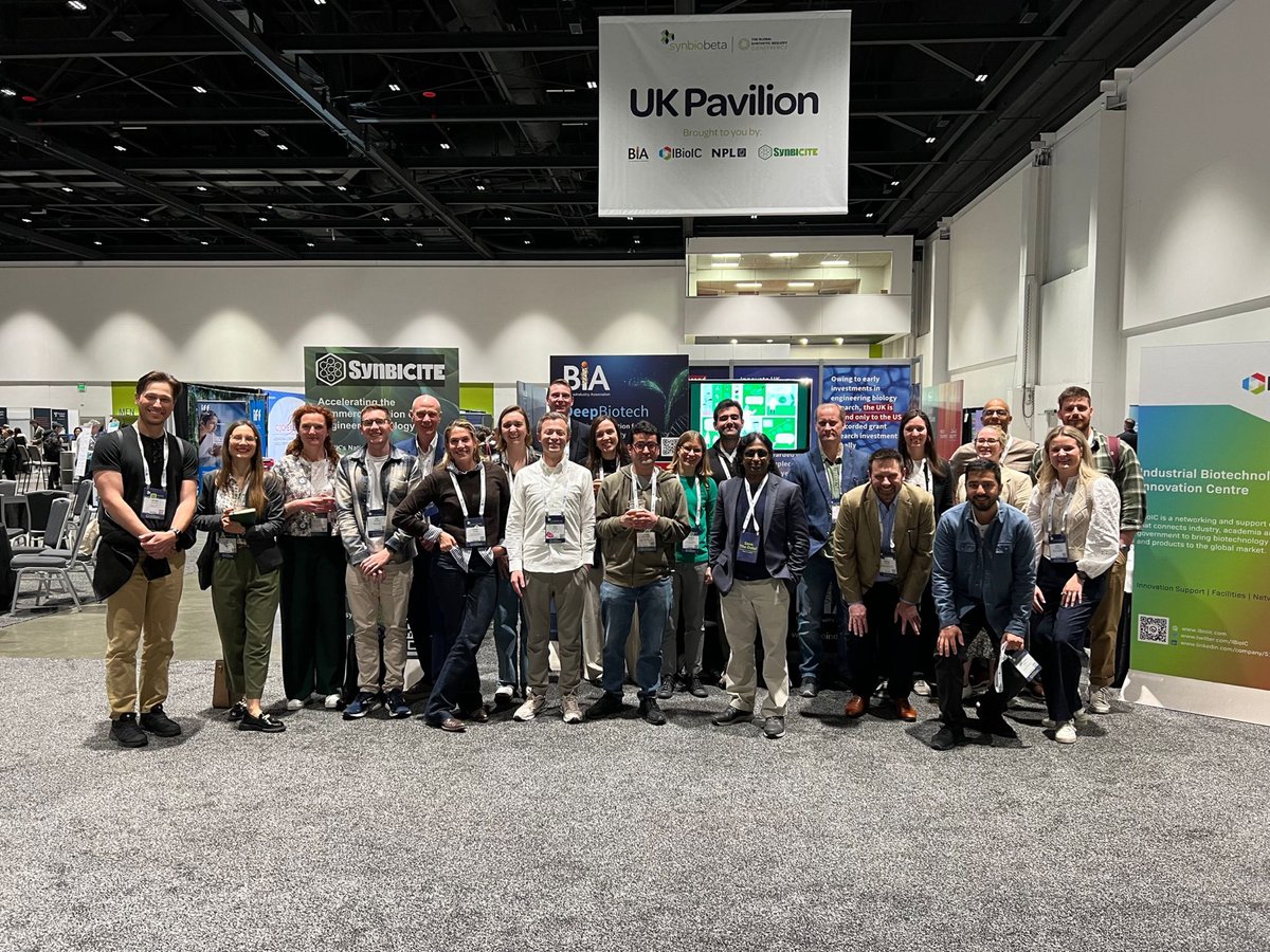 🎉 Celebrating the last day of #Synbiobeta with the #UKTeam! Thank you to everyone who joined us and engaged with discussions on what role the UK can play in supporting the #InternationalCommunity 🌍 #Synbiobeta2024 @SynBioBeta