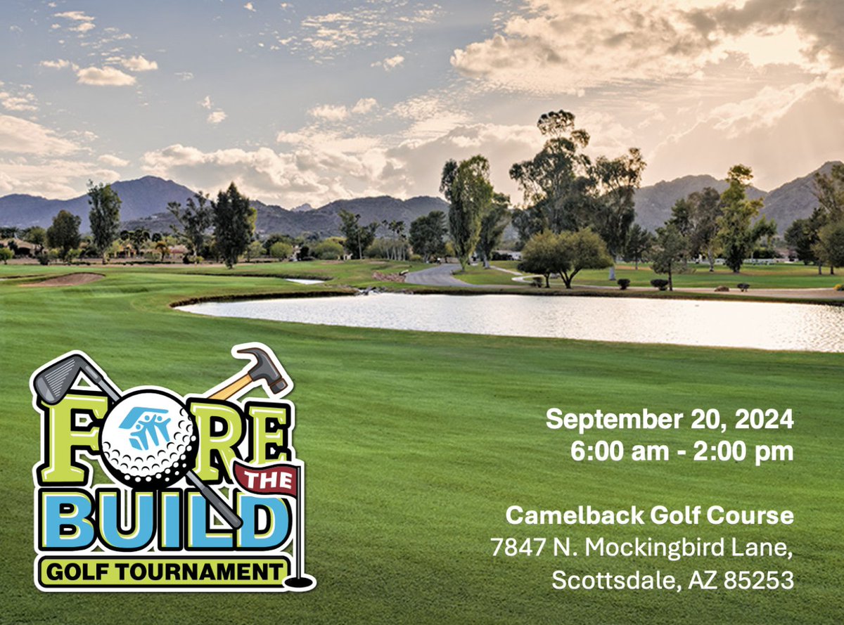⛳️ Fore! It's #NationalGolfDay, and we're teeing up for our annual golf tournament in September! Swing into action and join us in supporting #affordablehousing in Arizona 🏠🏌️‍♀️🏌️‍♂️ #HabitatGolfTourney 🏆👀 Sign up today at e.givesmart.com/events/CpP/