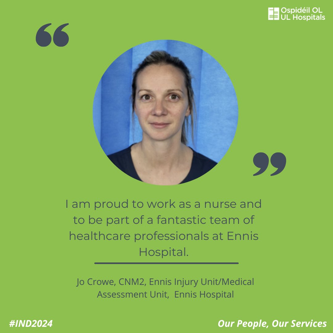 As we approach #IND2024, we are showcasing our staff from our various sites highlighting 'what it means to be a nurse.' Thank you for all that you do. #TeamULHG