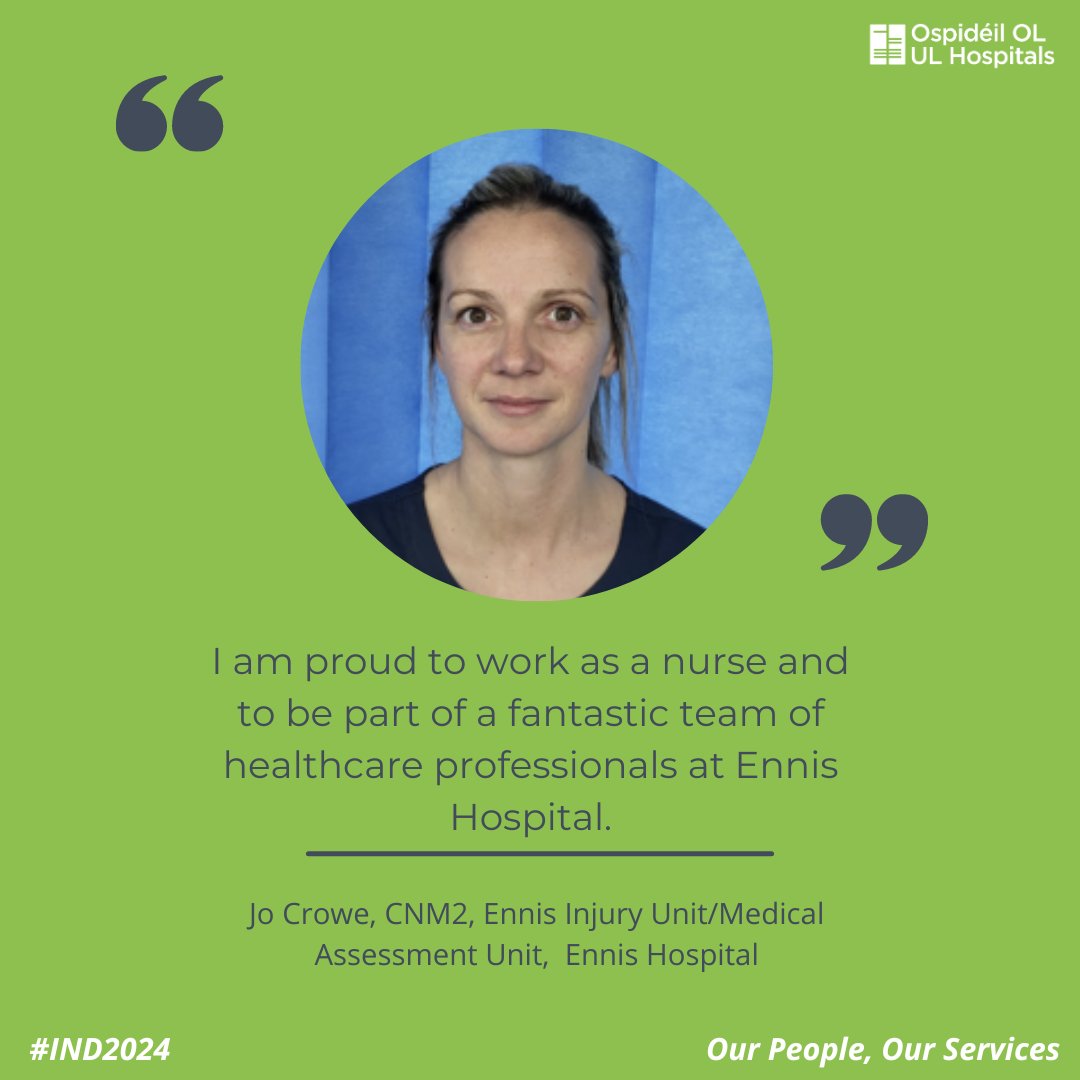 As we approach #IND2024, we are showcasing our staff from our various sites highlighting "what it means to be a nurse." Thank you for all that you do. #TeamULHG