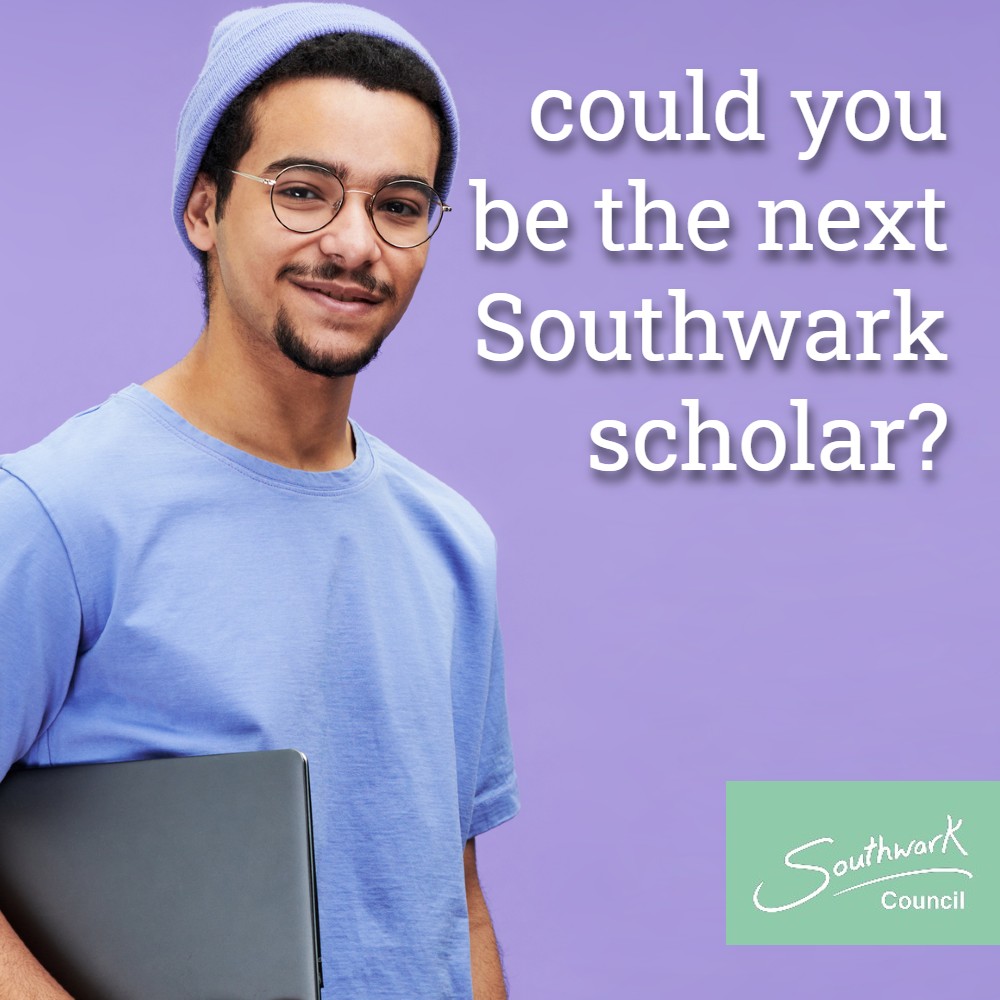 Could you be the next Southwark scholar? Planning to go to university but worried about the cost? We've already helped over 130 outstanding students to attend university. Find out more and apply before 31 May 2024 orlo.uk/i5AYz