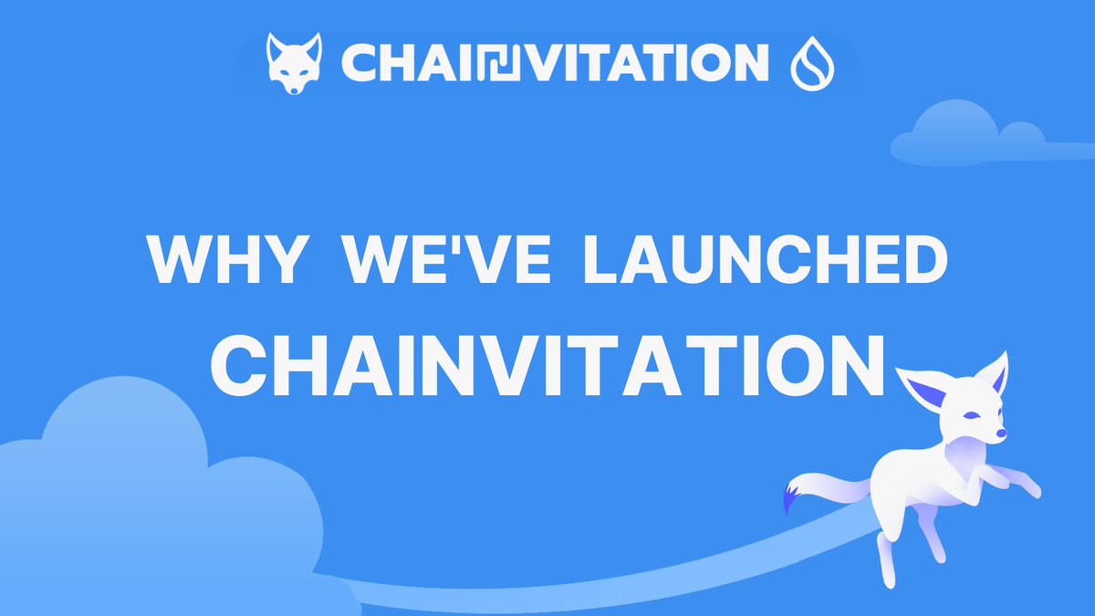 We've been on Sui since its launch. We've been through both good and bad times. We know how great @SuiNetwork is, so we want to share this with you💧 And that's why we've launched #Chainvitation 👇