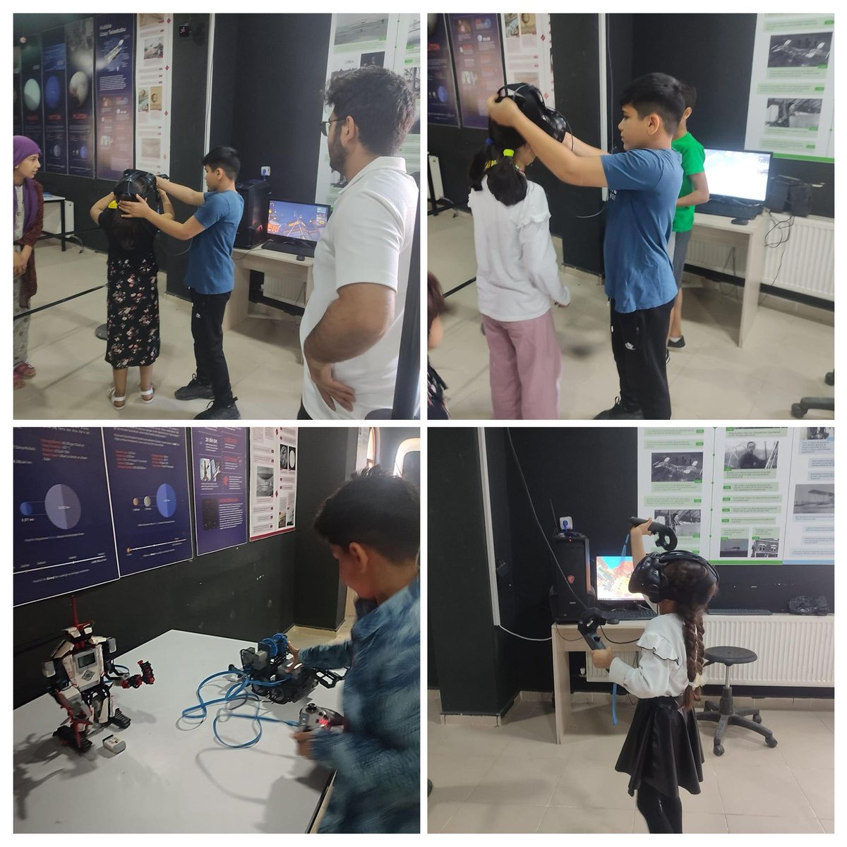 nusaybin_mem's tweet photo. 🔬🛰️⚛️✍️📍#Nusaybin Bilim ve Teknoloji Merkezi (Gök Bilim Merkezi)'nde öğrencilerimiz öğretmenleri eşliğinde 
🛰️Robotik Kodlama ve 🛰️STEM Atölyelerinde öğretmenlerimizin öncülüğünde proje üretmeye ve farklı içerikte ürünler ortaya koymaya devam ediyorlar. 

Robotik Atölyemizde öğrencilerimiz; 🔬teknoloji kullanımı, ⚛️tasarım, 🪢fen bilgisi ve ✍️matematiksel işlemler konularında beceri kazanarak bilişsel ve psikomotor alanda gelişim sağlamaktadır. 
Aynı zamanda öğrencilerimizin problem çözme, yaratıcı düşünme, olay veya durumlar arasındaki ilişkileri görebilmeleri için de ortamlar sunmaktadır.

@tcmeb 
@Yusuf__Tekin 
@tuncay_akkoyun 
@Murat69_Demir 
@Ercan_Kayabasi 
@umitcetin47100