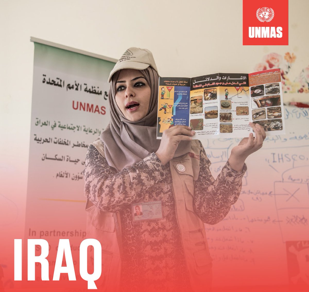 📌#DidYouKnow the work of UNMAS #Iraq? ✅24,213 locals received #EORE ✅2,481,934 square metres of land cleared and 5,186 #EO items removed ✅316 police officers from the Government of Iraq Ministry of Interior, provided #EOD and #IED disposal training 👉bit.ly/3xSpPvx