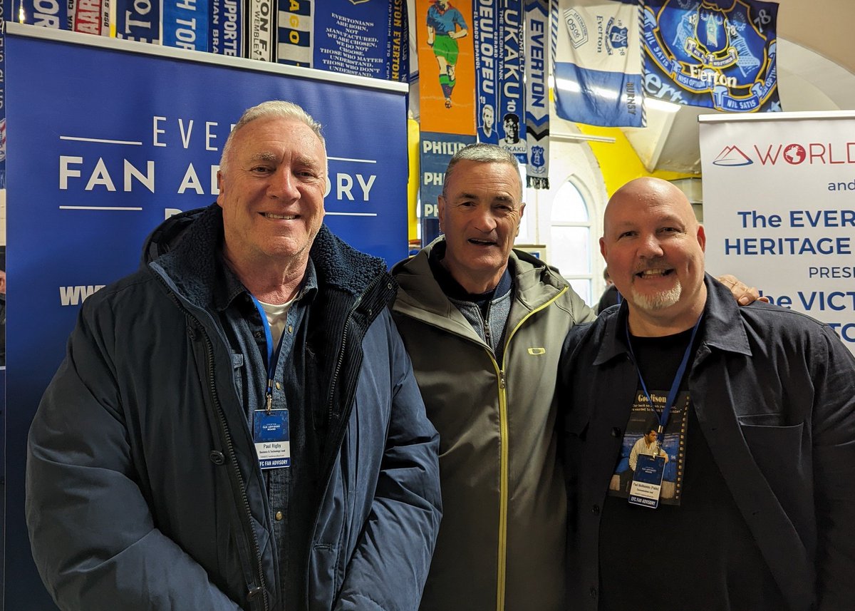 Tomorrow is our last FAB Drop-In this season so a huge thankyou 🙏 to @EvertonHeritage for hosting us and to everyone (Blues and visiting FAB members/supporters) who has visited us - they have been invaluable👍 We'll be there tomorrow from 12.30pm - say hello if you can! UTFT💙