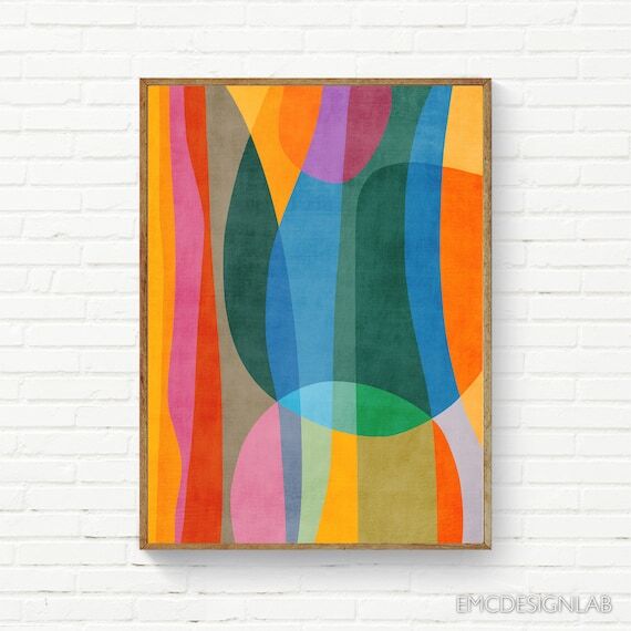 Modern Multicolored Abstract Art Print Canvas Colorful Wall Art Office Home Studio by EmcDesignLab #ModernDesign #AbstractArt #MidCenturyModern #InteriorDesign #ColorfulArtworks #AbstractPrints #ModernDecor 
ift.tt/brKOQHF