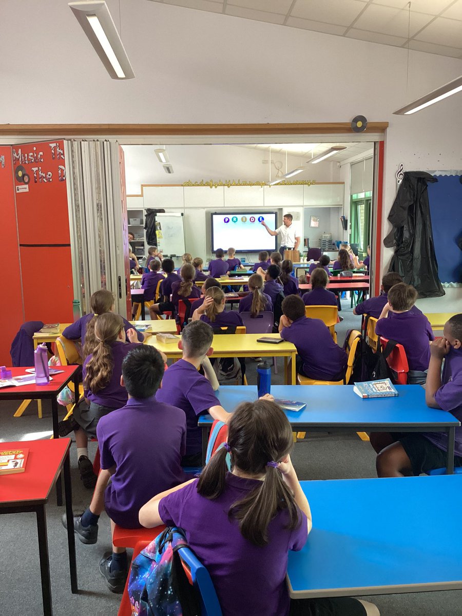 OWPS_sharks's tweet photo. This afternoon, Mr Marks came to Year Six to wish us all ‘good luck’ for SATs next week. We wish you all a lovely and restful weekend - bring it on! #teamsix @OWPScobras https://t.co/xnx69CiVpD