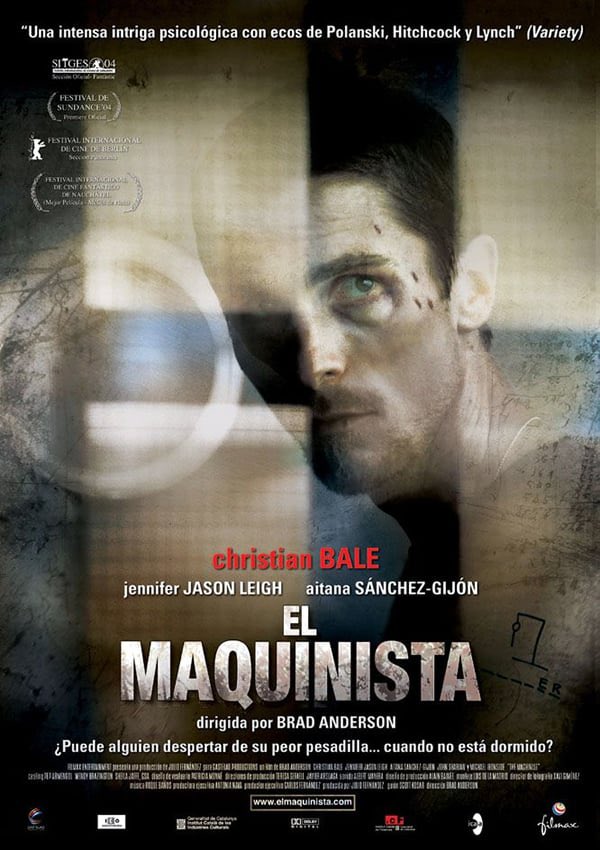 El pasado mes de enero, se cumplieron 20 años del estreno de “El maquinista (2004)” de Brad Anderson. Película inmersiva como pocas, y de la que difícilmente, es complicado olvidarse. Aquí llevan algunas CURIOSIDADES👇🏼🫣… Vamos👌