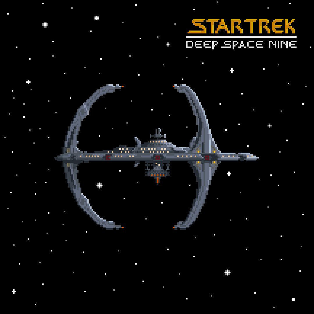 arcade_q's tweet photo. Deep Space Nine, 216x216 pixel.

#pixelart #8bit #16bit #pixel #lofi #videogame #arcade #ドット絵 #pixaki #StarTrek #StarTrekDS9 #DeepSpaceNine #DS9 #TerokNor #MakeCardassiaGreatAgain https://t.co/KVJuKCdXv7