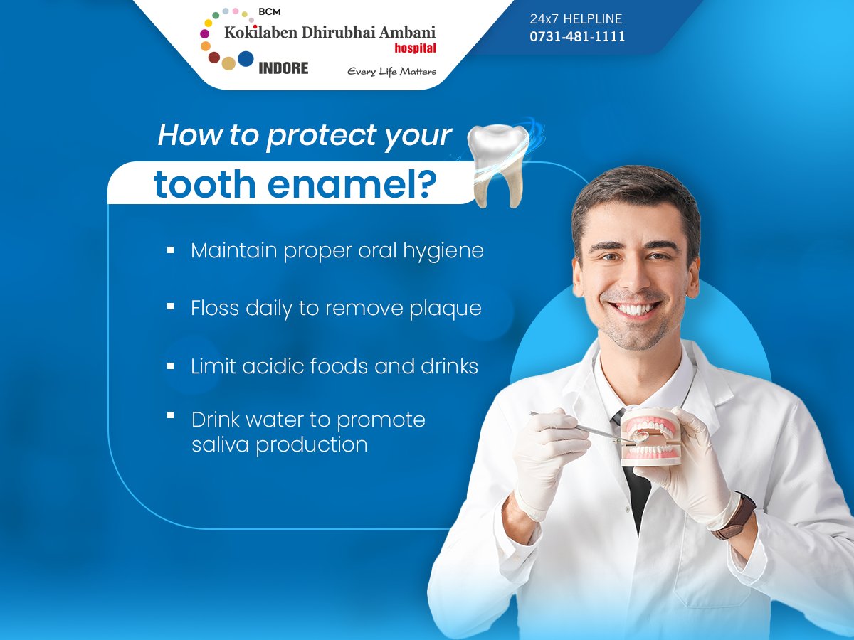 KDAHIndore's tweet image. The outer layer protecting teeth, enamel, shields against oral bacteria. However, it can degrade over time, causing decay. Regular check-ups and cleanings are vital for oral health. #DentalHealth #EnamelProtection #OralHygiene #RegularCheckups