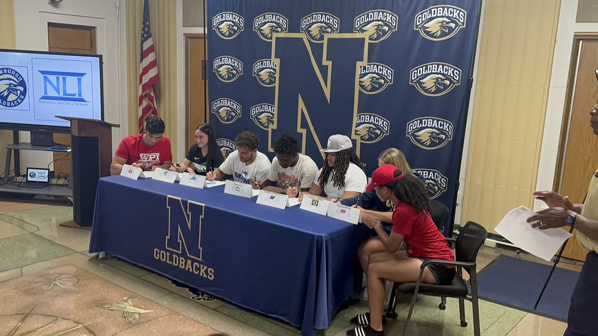 National letter of intent signing day. Congratulations to our scholar athletes! Every Goldback, Everyday! <a href="/newburghschools/">Newburgh Schools</a> <a href="/BoysNfa/">Newburgh Boys Varsity Swimming</a> <a href="/NEWBURGHFBALL/">Newburgh Football</a> <a href="/NFALacrosse/">NFA Boys Lacrosse</a> <a href="/newburgh_ptech/">Newburgh Free Academy P-TECH</a> <a href="/NorthNfa/">NFA North Campus</a>