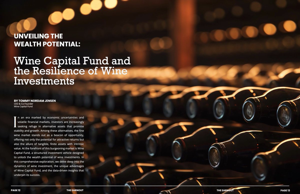 "Unveiling the Wealth Potential"  - The Earnout by Sadis &amp; Goldberg LLP, a Financial Services Industry quarterly  towards the investment banking, brokerage, wealth management, investment fund and private equity professionals. Please click here: lnkd.in/dzr2tsGH #finewine