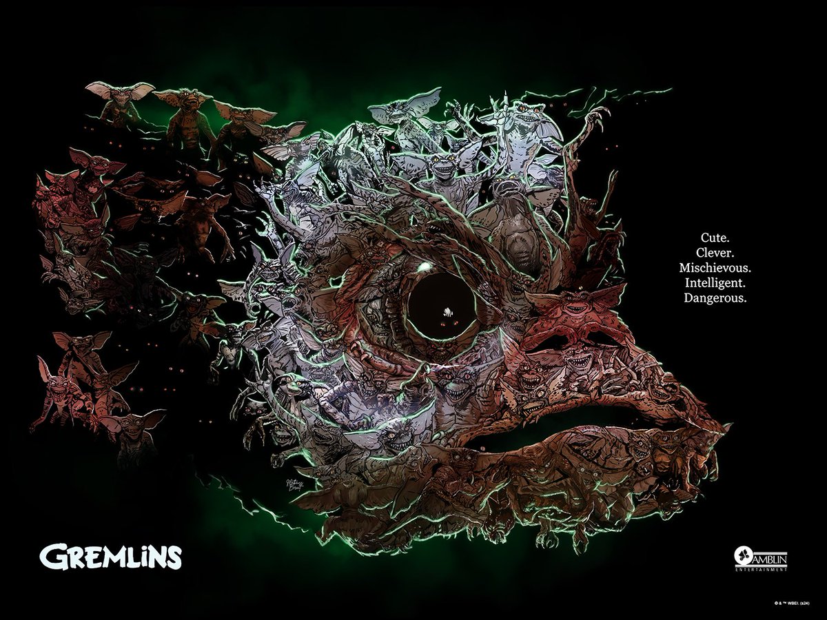 brokehorrorfan's tweet photo. Gremlins prints by @matheussberant on sale today at @BottleneckNYC: https://t.co/g61HLvcjmu

3 variants! https://t.co/vZvL5CfAFU