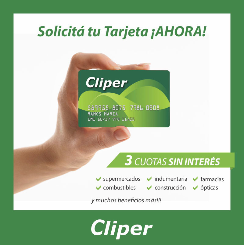 TarjetaCliper's tweet photo. 👉 Solicitá tu TARJETA CLIPER y disfrutá de todo lo que tenemos para vos!
✔ Descuentos + cuotas sin interés
✔ Pagá impuestos y servicios
✔ Sacá adelantos en efectivo
✔ y más❗
Pedila YA por Whatsapp al 2235830781 te esperamos https://t.co/Sxt5MeYkWX