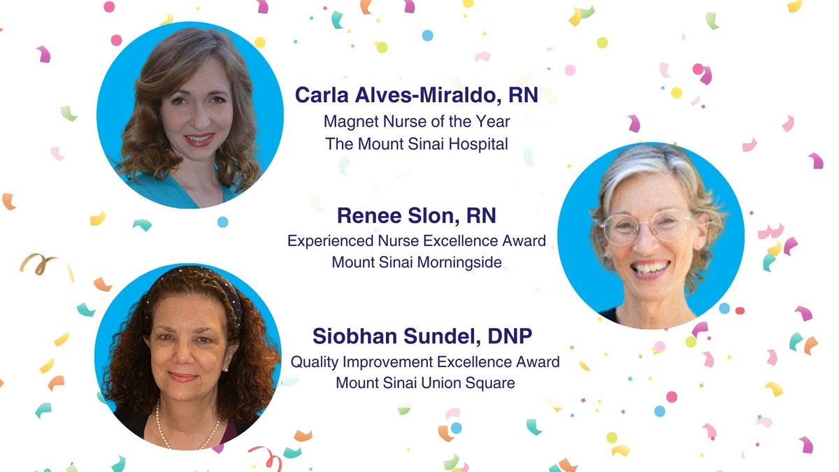 As we bring #NursesWeek2024 to a close, we would like to once again thank all of our incredible nurses and congratulate Carla, Renee, and Siobhan on their well-deserved awards. We are grateful to you and all of our nurses today and every day. Thank you!