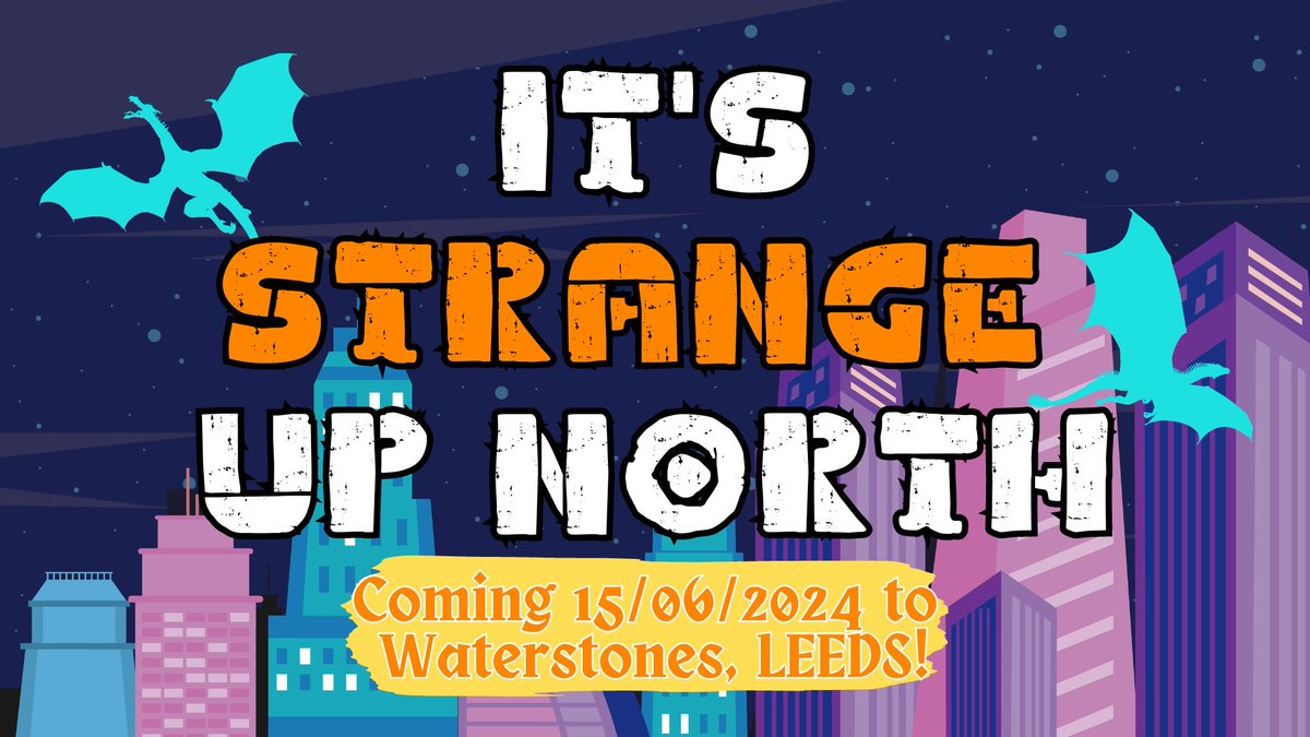 Join CALYPSO author @oliverklangmead for 'It's Strange Up North', an evening of fantastical fiction featuring some of the very best writers working in the SFF space today! 📍 : Waterstones Leeds 🗓️ : June 15, 5.30pm-8.30pm 🎟️ : eventbrite.co.uk/e/its-strange-…