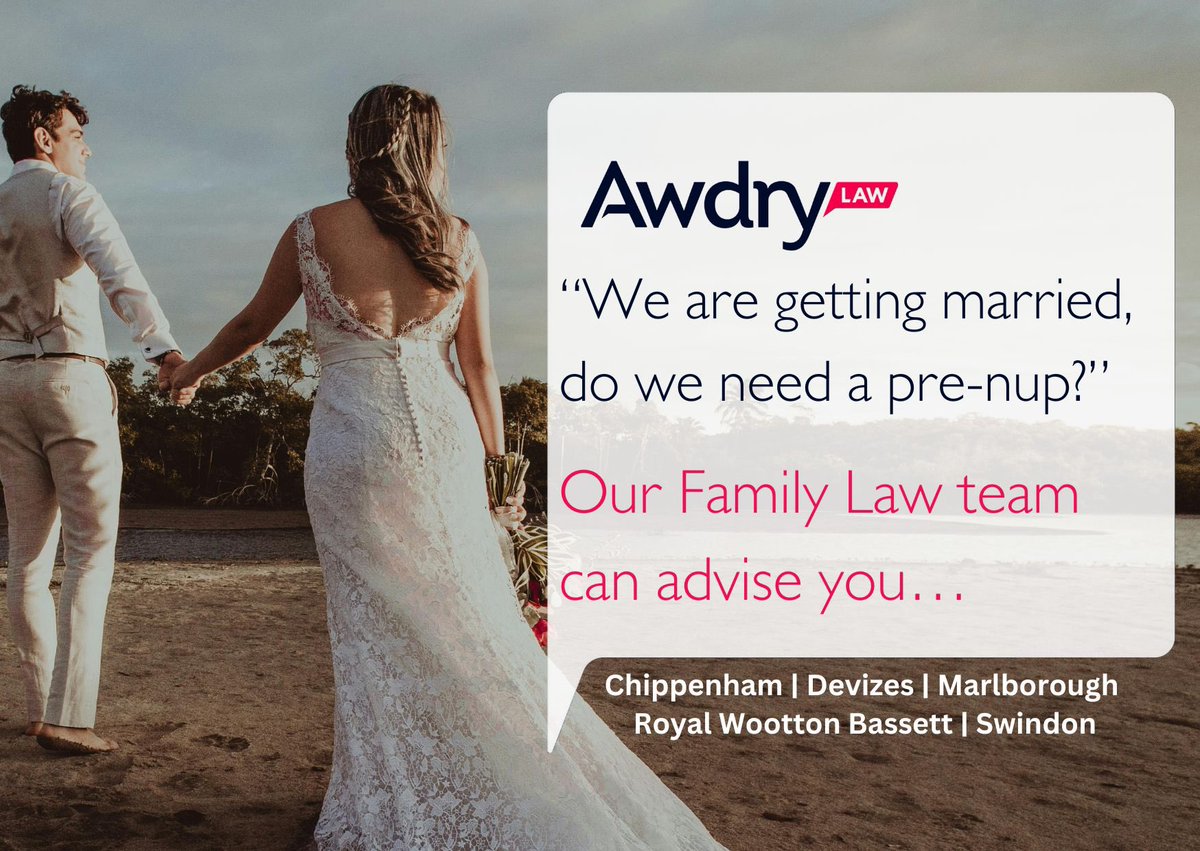 Getting married this summer? 💍

Our Family Law team are here to ensure that you have a pre-nup agreement that works for you both and helps protect both of you, now and in the future.

Book your free consultation with one of our experts today. 💒