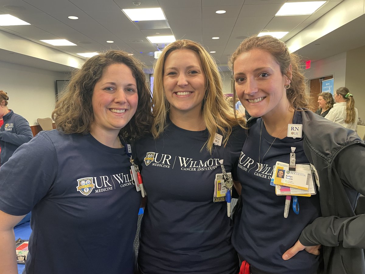 Wilmot Cancer Center's Wellness Infusion Committee organized a wellness fair for all WCI nurses during #NursesWeek! Wellness professionals gave massages, shared aromatherapy, brought soothing music, and more. Thanks to the team who put this on to help take care of our nurses!