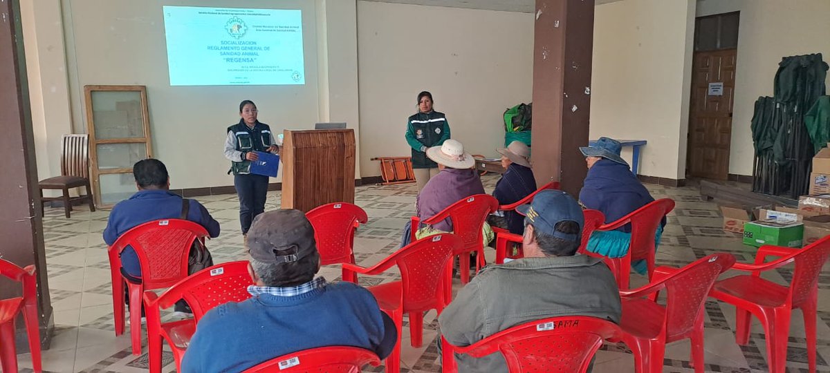SenasagBolivia's tweet image. #Oruro
🇧🇴⚙️SENASAG-MDRyT, realizó el taller de socialización de Registro Único Nacional de Productores Agrícolas #RUNPA y Registro Único Nacional de Sanidad Agropecuaria #RUNSA, a productores del municipio de Antequera.