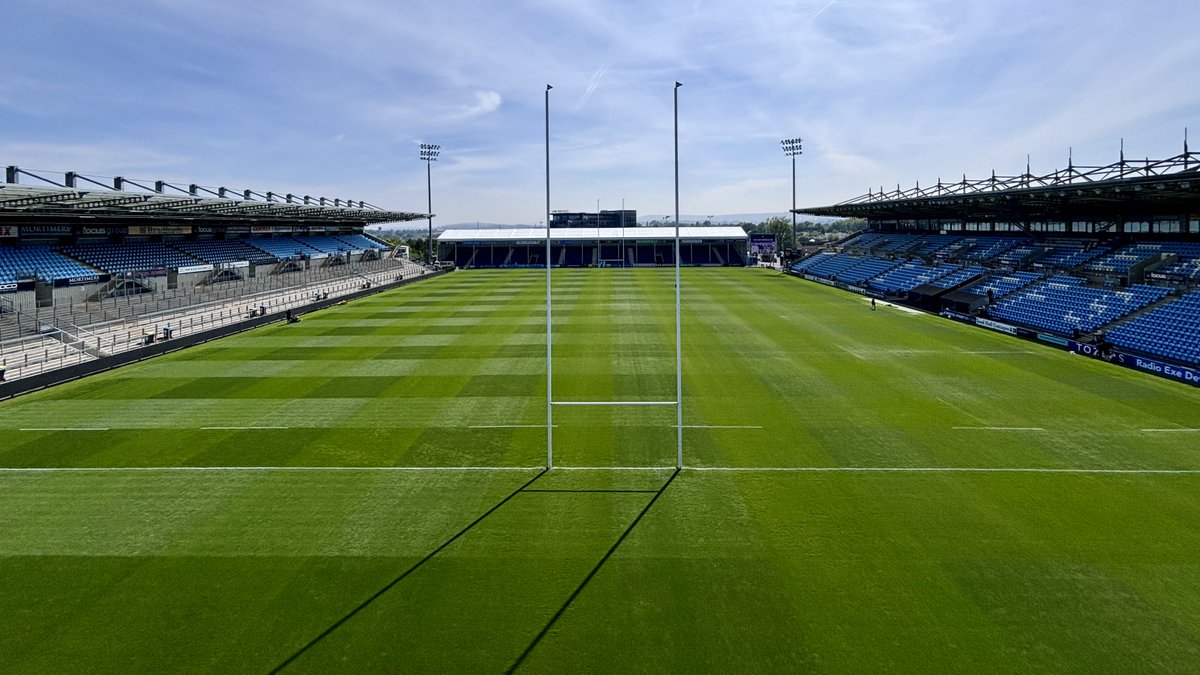 Sandy Park looking 🤌

Just 24 Hours until these stands will be packed and the roar will welcome our Chiefs to the pitch! 

See you tomorrow #ChiefsFamily 👋🏼

#EXEvHAR | #JointheJourney | @PremRugby