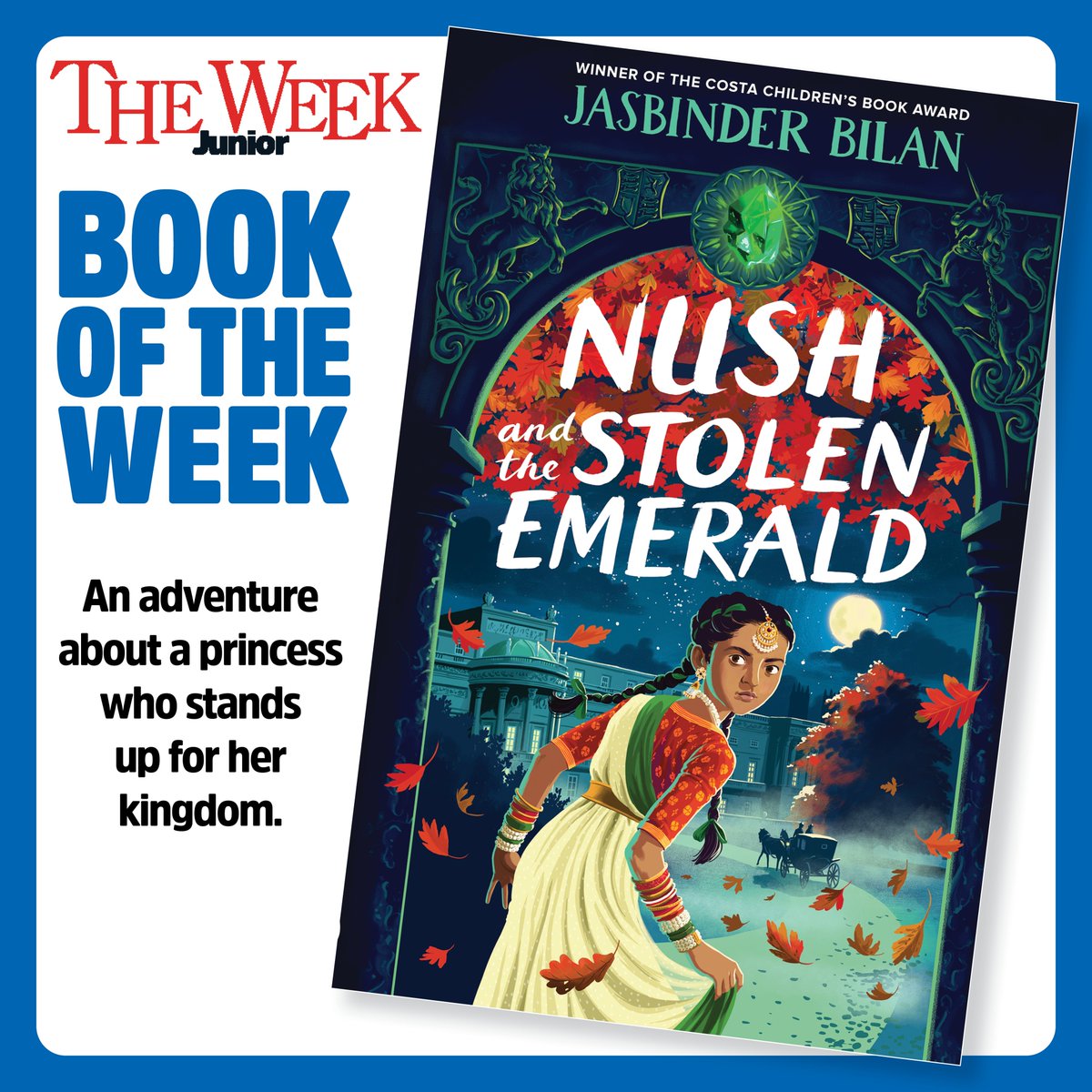 📚⭐️ Our latest #BookoftheWeek is Nush and the Stolen Emerald by @jasinbath, published by @chickenhsebooks. 👑 Bilan told us what her royal inspiration was and where she would go if she could travel through time. 📸 © David Dean 2024 / Steve Wells