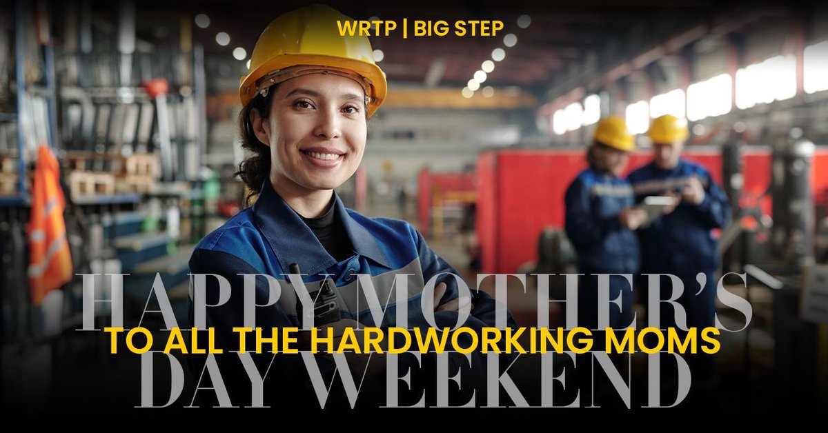 “There is no influence so powerful as that of the mother.” -Sara Josepha Hale 💐 To all the amazing moms out there, Happy Mother’s Day weekend, from WRTP | BIG STEP! #HappyMothersDay #MothersDay #Mom #ThankYou