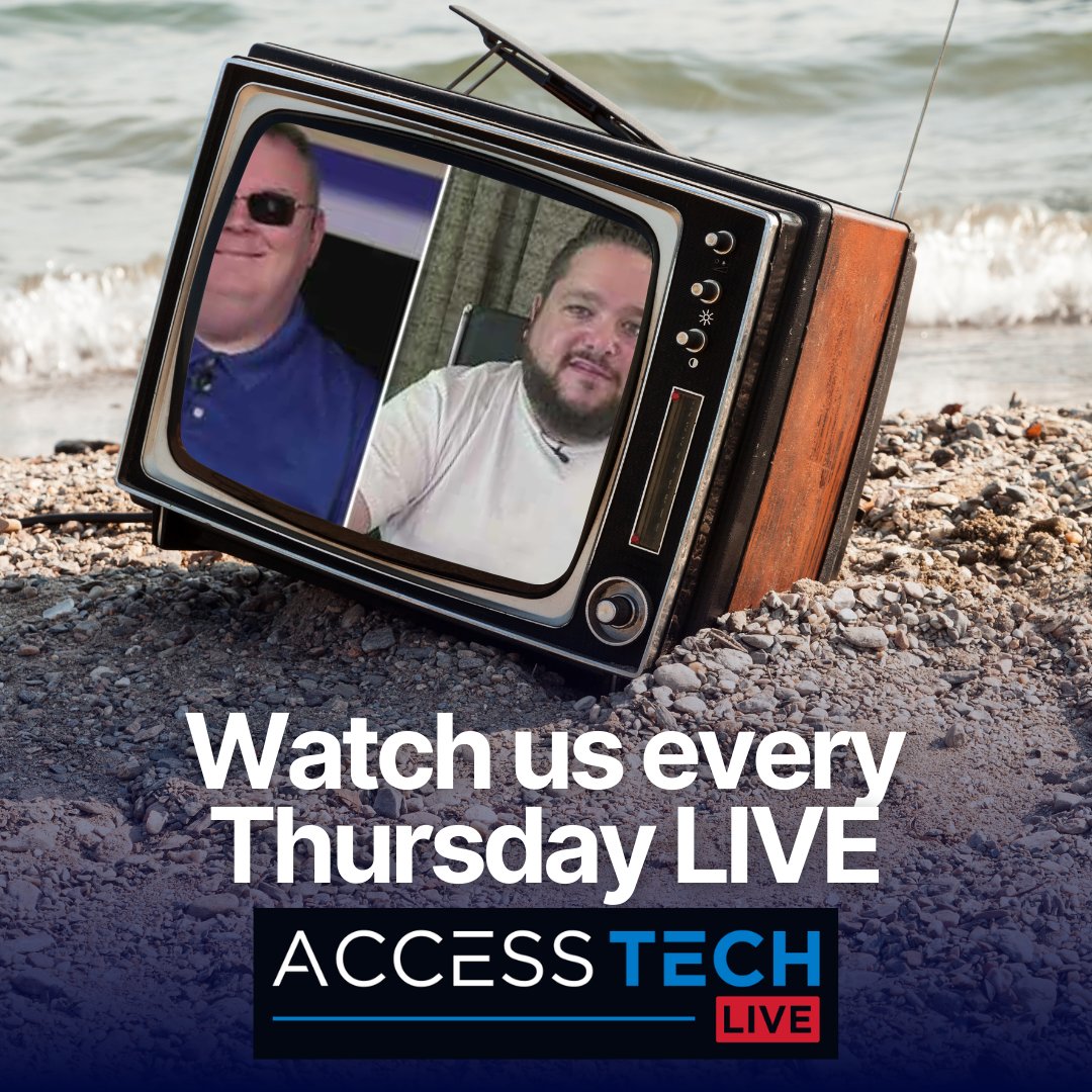 AccessTechLive's tweet photo. Join us weekly for new episodes of Access tech Live! https://t.co/Kpw6P39jG9