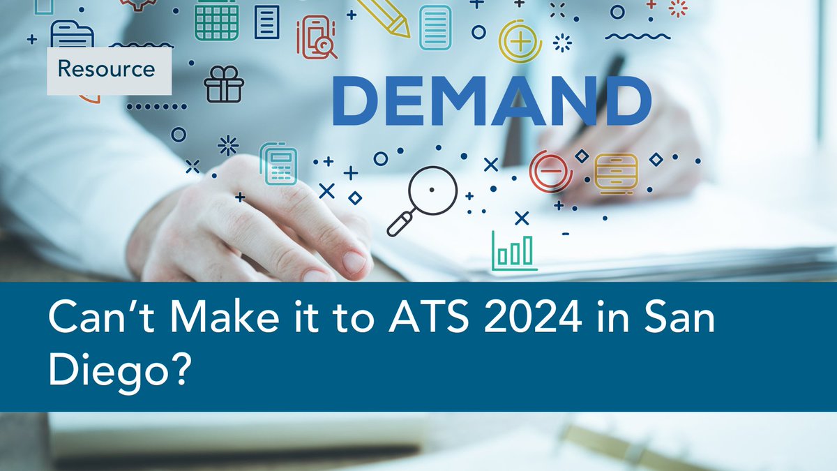 The @atscommunity conference covers the latest advances in understanding pulmonary disease, critical illness, and sleep disorders. Held on 17th - 22nd May, you take part in the learning remotely by registering for #ATS2024 highlights on demand ⏯️ ow.ly/6uan50RyqQ6